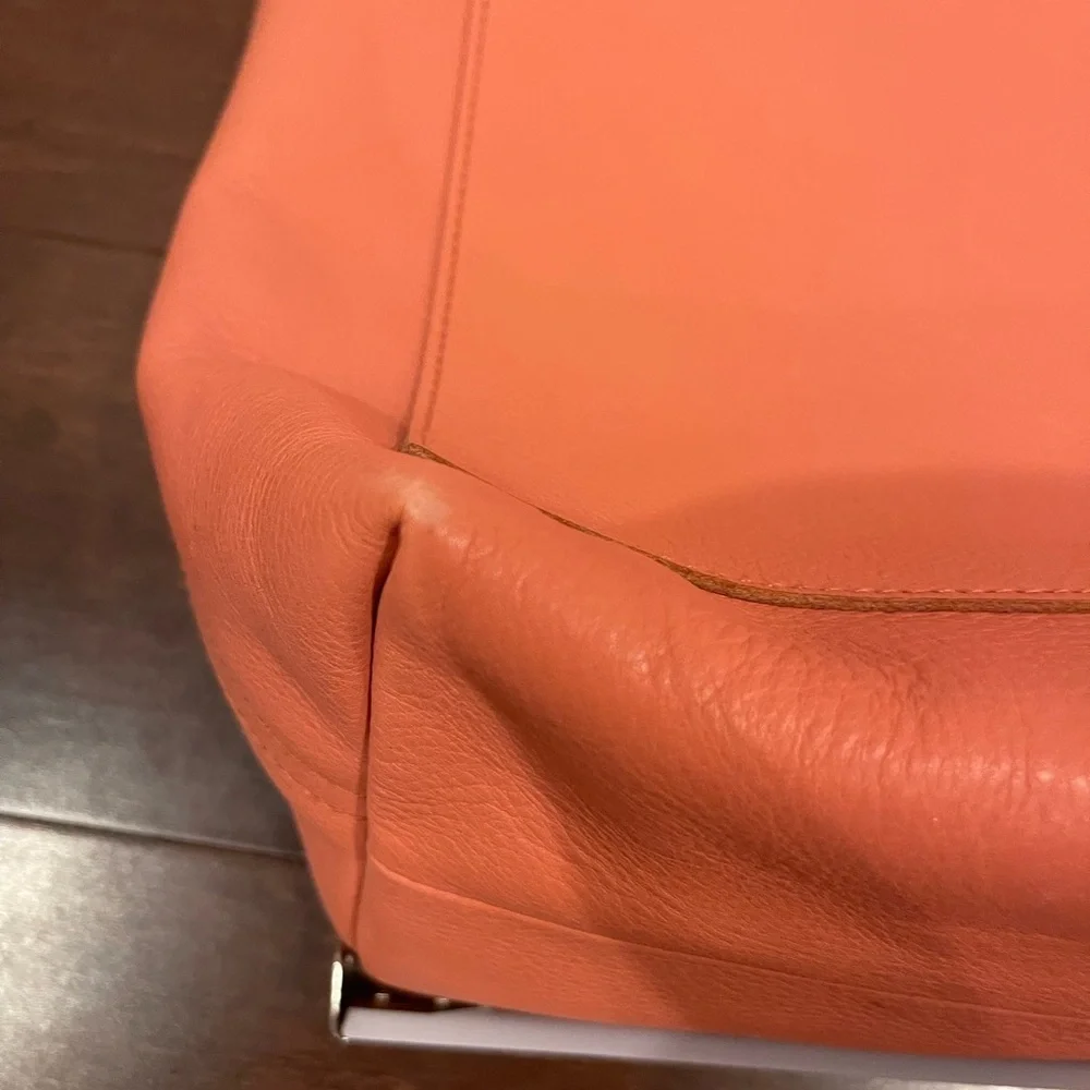 guc madewell medium transport tote in spiced rose Leather Tote adjustable strap